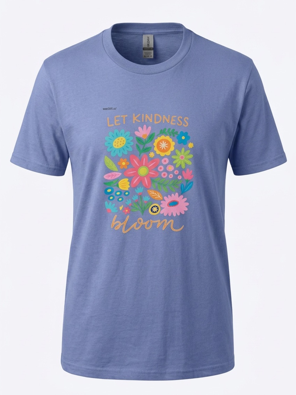 Women’s Violet Purple Premium Quality “ Let Kindness Bloom” T Shirt Sz XL
